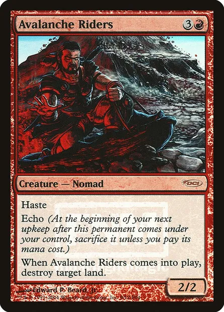 Avalanche Riders, Magic card F04 9 — Friday Night Magic 2004 set
