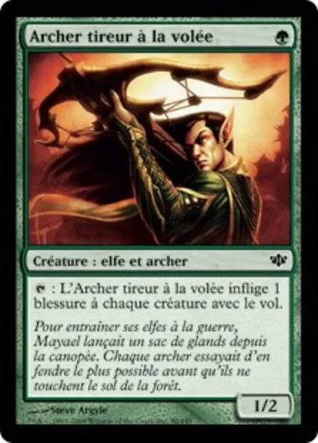 Archer tireur à la volée, carte Magic CON 90 — extension Conflux