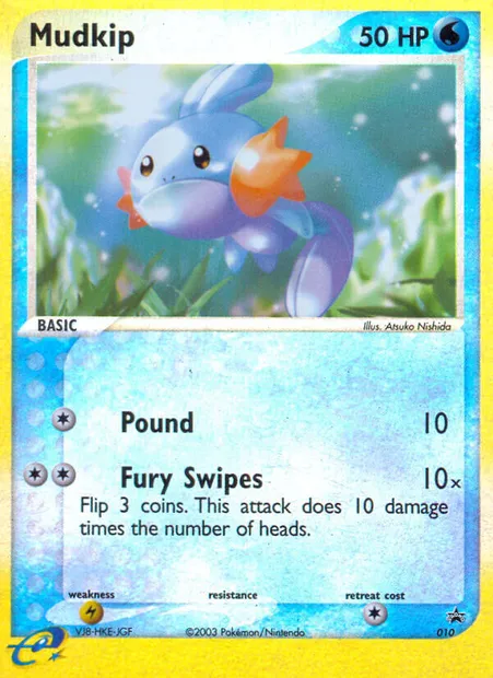Mudkip, Pokémon card PR-NP 10 — Nintendo Black Star Promos set
