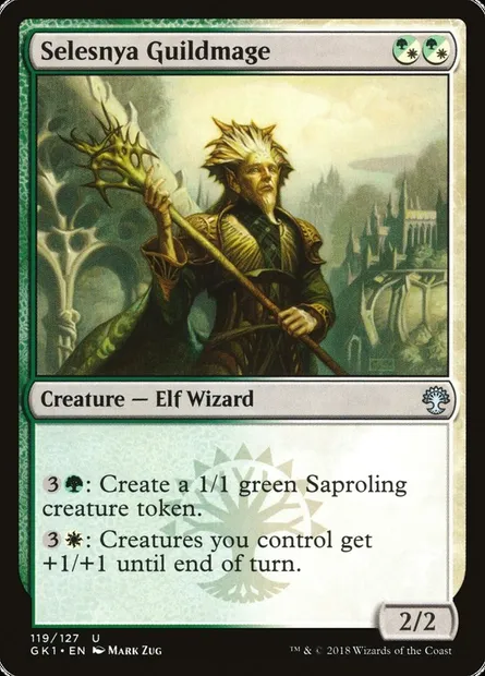 Selesnya Guildmage, Magic card GK1 119 — GRN Guild Kit set