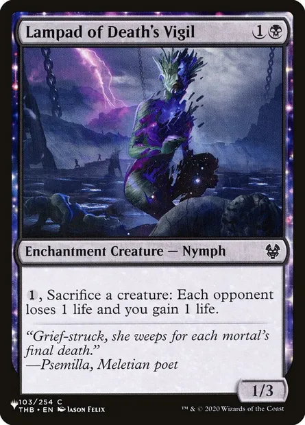 Lampade de la veille des morts, carte Magic PLST THB-103 — extension The List