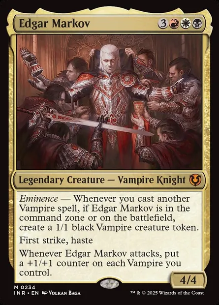 Edgar Markov, carte Magic INR 234 — extension Innistrad Remastered