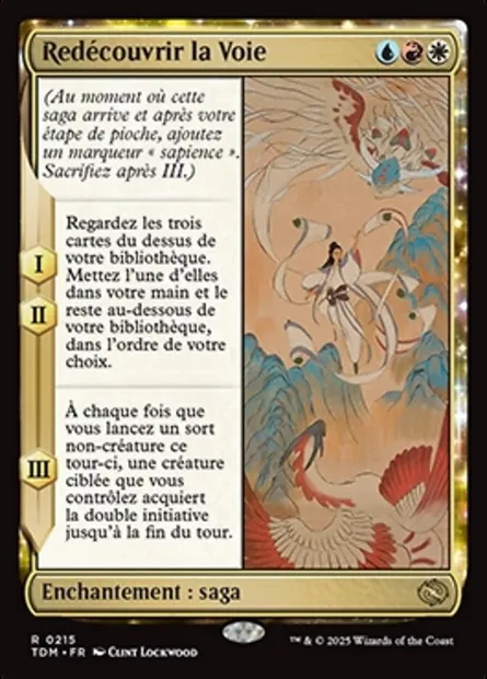 Redécouvrir la Voie, carte Magic TDM 215 — extension Tarkir: Dragonstorm