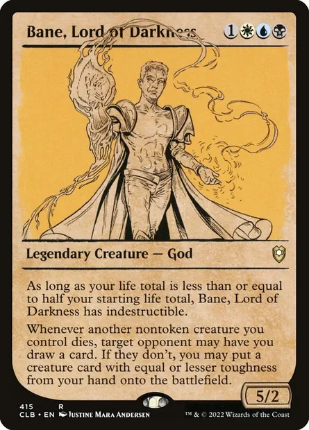 Bane, Lord of Darkness, Magic card CLB 415 — Commander Legends: Battle for Baldur's Gate set