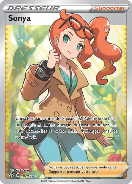 Sonya, carte Pokémon RCL 192 — extension Clash des Rebelles