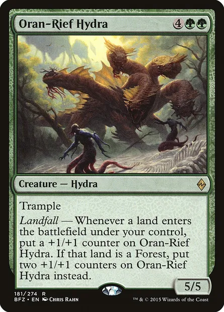 Oran-Rief Hydra, Magic card BFZ 181 — Battle for Zendikar set