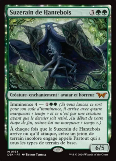 Suzerain de Hantebois, carte Magic DSK 194 — extension Duskmourn: House of Horror