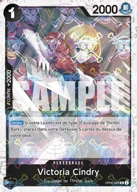 Victoria Cindry, carte One Piece OP06-091 — extension ONE PIECE CARD THE BEST