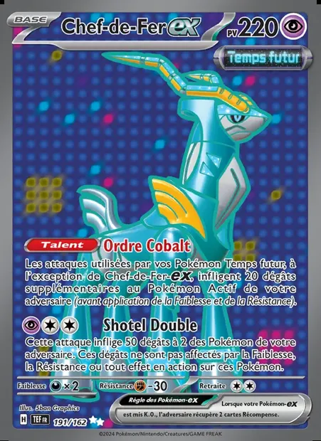 Chef-de-Fer-ex, carte Pokémon TEF 191 — extension Forces Temporelles