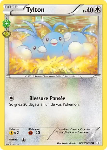 Tylton, carte Pokémon GEN RC23 — extension Générations