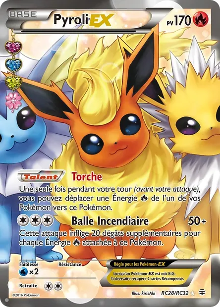 Pyroli-EX, carte Pokémon GEN RC28 — extension Générations