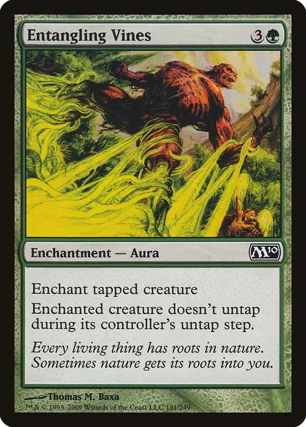 Entangling Vines, Magic card M10 181 — Magic 2010 set