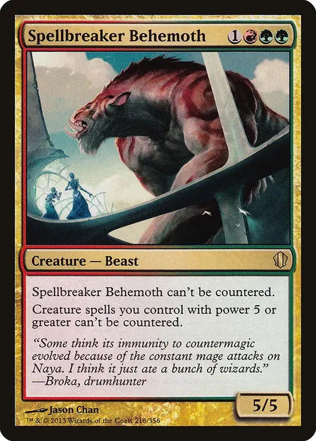 Spellbreaker Behemoth, Magic card C13 216 — Commander 2013 set