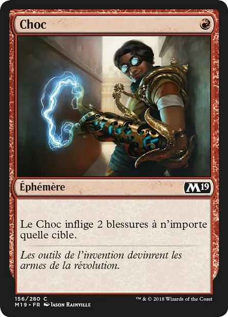 Choc, carte Magic M19 156 — extension Core Set 2019