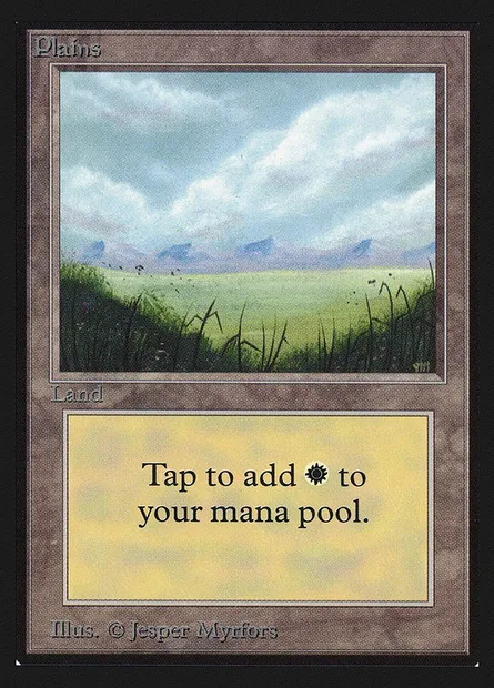 Plains, Magic card CED 288 — Collectors' Edition set