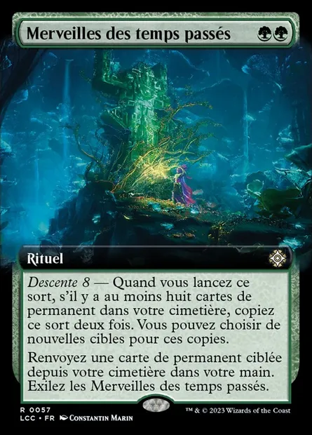 Merveilles des temps passés, carte Magic LCC 57 — extension The Lost Caverns of Ixalan Commander