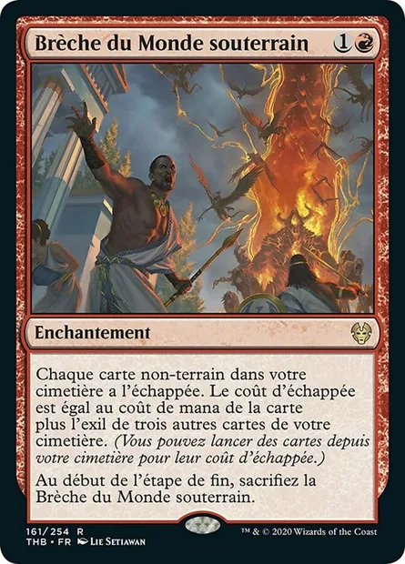 Brèche du Monde souterrain, carte Magic THB 161 — extension Theros Beyond Death