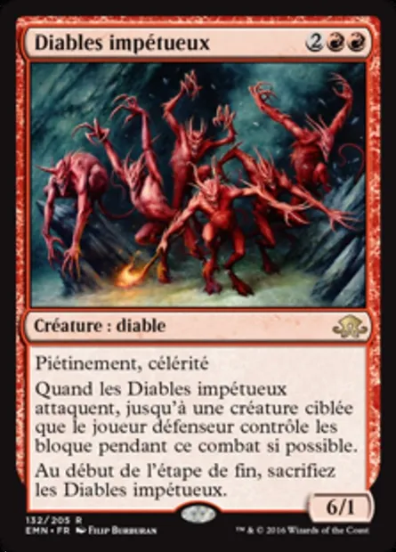 Diables impétueux, carte Magic EMN 132 — extension La lune hermétique