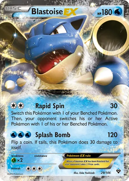 Blastoise EX, Pokémon card XY 29 — XY set