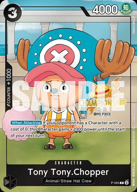 Tony-Tony Chopper, carte One Piece P-065 — extension Carte promo