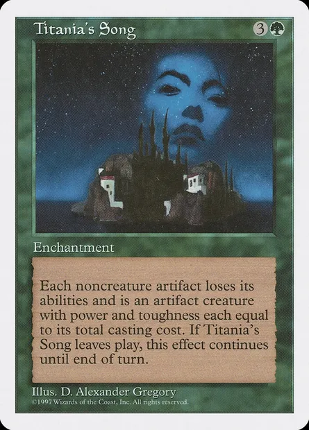 Titania's Song, Magic card 5ED 332 — Fifth Edition set
