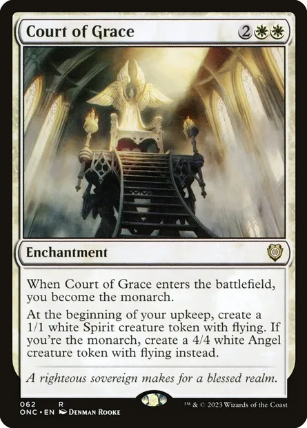 Court of Grace, Magic card ONC 62 — Phyrexia: All Will Be One Commander set