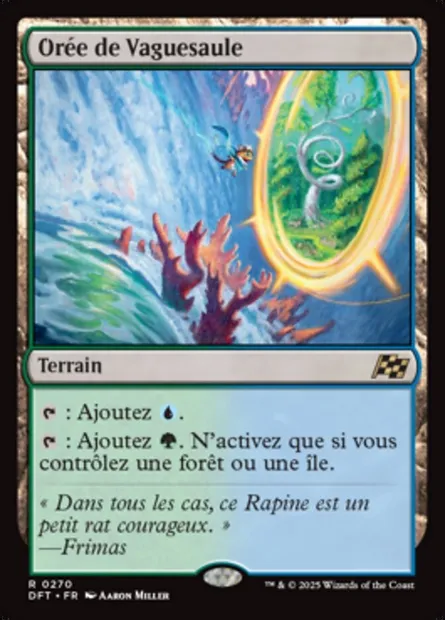 Orée de Vaguesaule, carte Magic DFT 270 — extension Aetherdrift