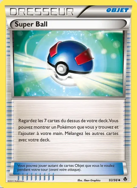 Super Ball, carte Pokémon EPO 93 — extension Pouvoirs Émergents