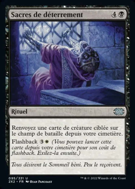 Sacres de déterrement, carte Magic 2X2 95 — extension Double Masters 2022