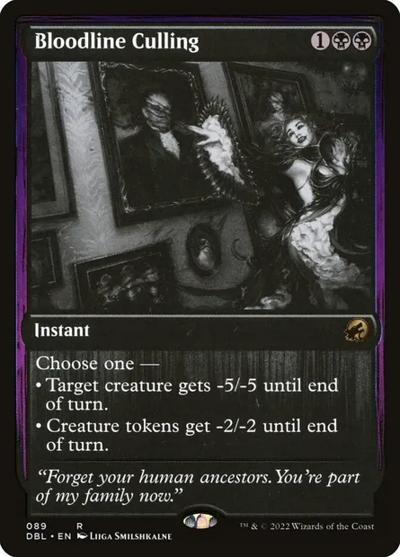 Sacrifice de la lignée, carte Magic DBL 89 — extension Innistrad : Double Programme