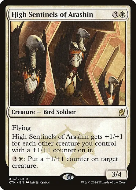 High Sentinels of Arashin, Magic card KTK 13 — Khans of Tarkir set