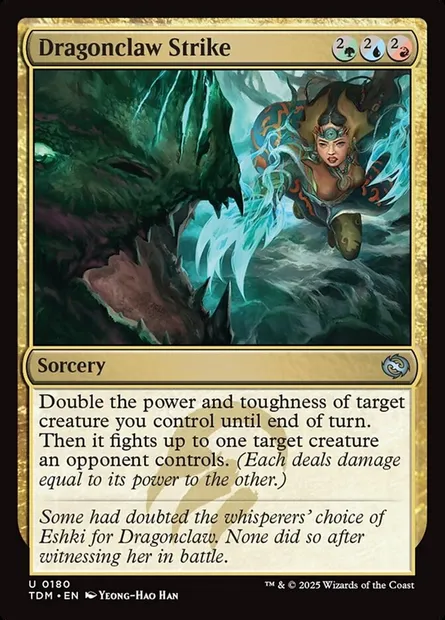 Dragonclaw Strike, Magic card TDM 180 — Tarkir: Dragonstorm set