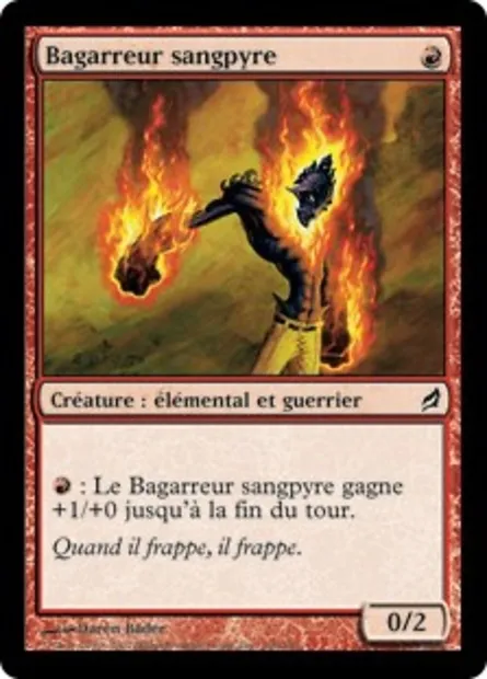 Bagarreur sangpyre, carte Magic LRW 166 — extension Lorwyn