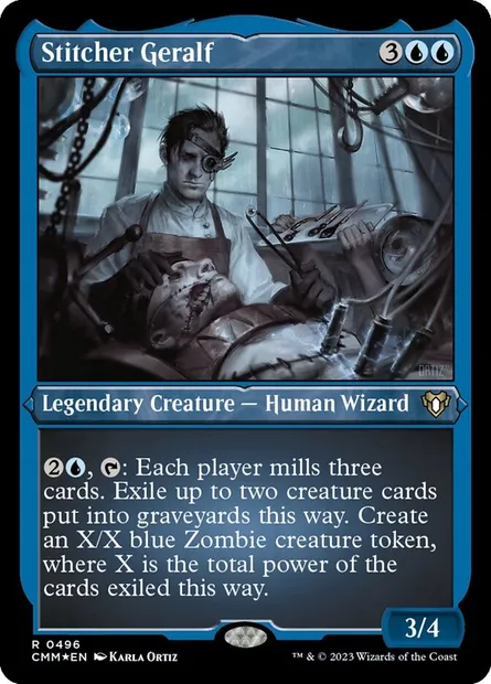 Stitcher Geralf, Magic card CMM 496 — Commander Masters set