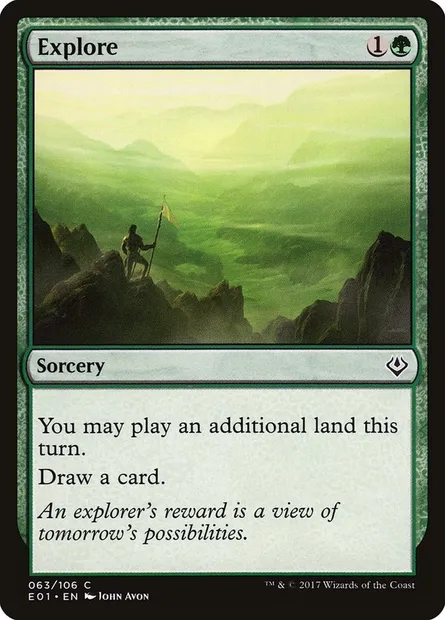 Explore, Magic card E01 63 — Archenemy: Nicol Bolas set