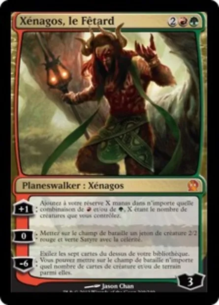 Xénagos, le Fêtard, carte Magic THS 209 — extension Theros