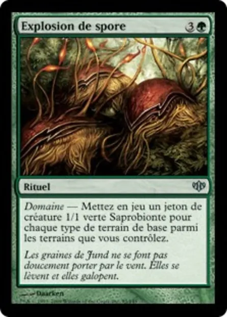 Explosion de spore, carte Magic CON 93 — extension Conflux