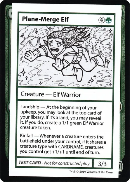 Plane-Merge Elf, Magic card CMB2 83 — Mystery Booster Playtest Cards 2021 set