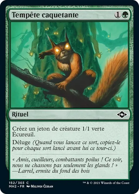 Tempête caquetante, carte Magic MH2 152 — extension Horizons du Modern 2