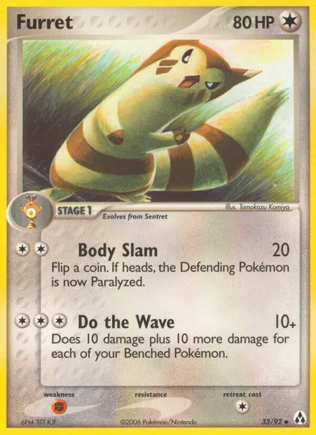 Furret, Pokémon card LM 33 — Legend Maker set
