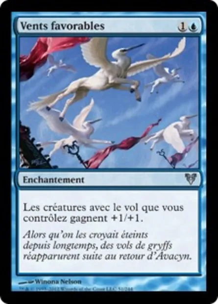 Vents favorables, carte Magic AVR 51 — extension Avacyn ressuscitée