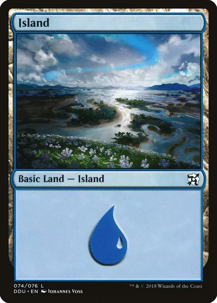 Île, carte Magic DDU 74 — extension Duel Decks: Elves vs. Inventors
