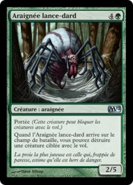 Araignée lance-dard, carte Magic M12 197 — extension Magic 2012