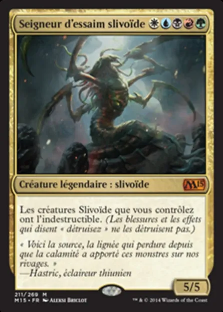 Seigneur d'essaim slivoïde, carte Magic M15 211 — extension Magic 2015