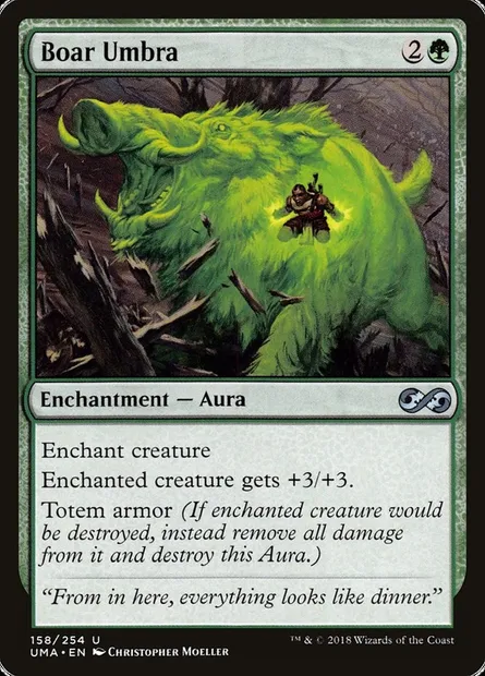 Boar Umbra, Magic card UMA 158 — Ultimate Masters set