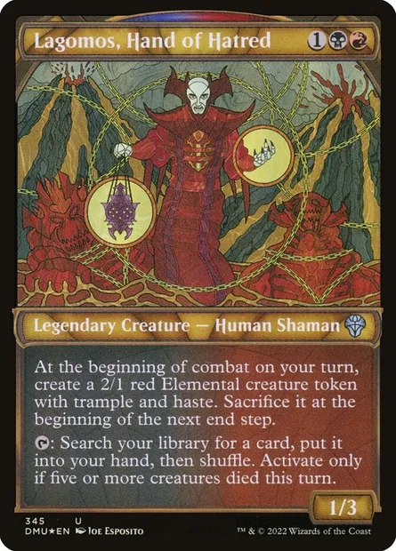 Lagomos, Hand of Hatred, Magic card DMU 345 — Dominaria United set