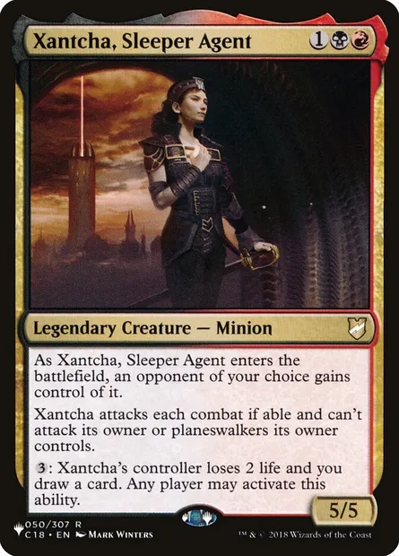 Xantcha, agent en sommeil, carte Magic PLST C18-50 — extension The List