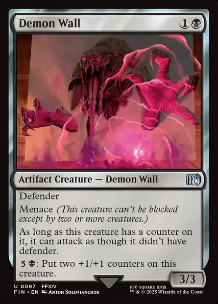Demon Wall, Magic card FIN 97 — Final Fantasy set