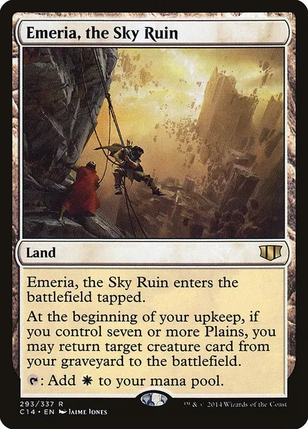 Emeria, the Sky Ruin, Magic card C14 293 — Commander 2014 set