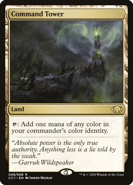 Command Tower, Magic card CC1 8 — Commander Collection: Green set